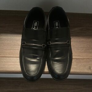 Black Leather Men's Loafers